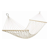 Αιώρα Velco Διπλή Πλεχτή Nylon Με Ξύλο 200x125cm 570322