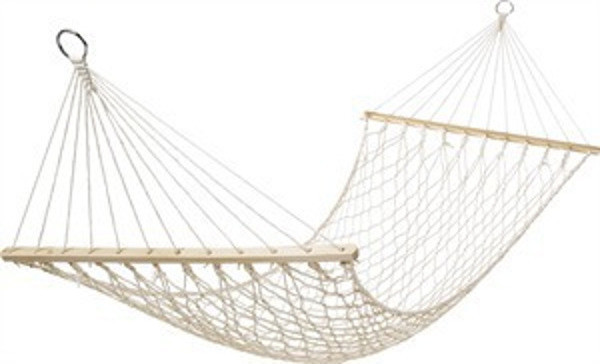Αιώρα Velco Μονή Πλεχτή Nylon Με Ξύλο 200x80cm 570314 - 1