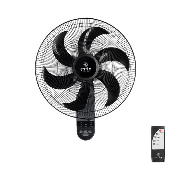 Ανεμιστήρας Estia Bow Επιτοίχιος 45cm 75W Μαύρος 570392 - 2
