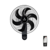 Ανεμιστήρας Estia Bow Επιτοίχιος 45cm 75W Μαύρος 570392 - 2