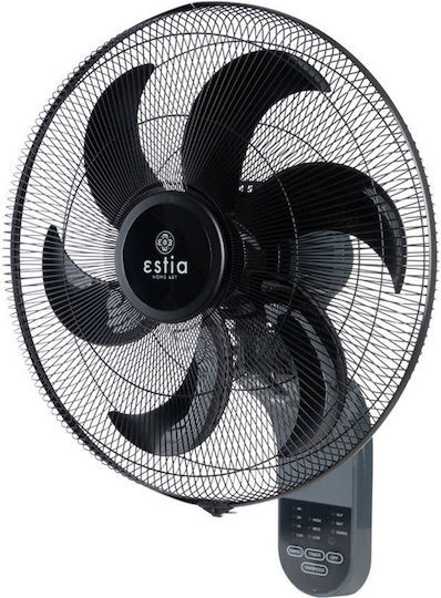 Ανεμιστήρας Estia Bow Επιτοίχιος 45cm 75W Μαύρος 570392 - 4