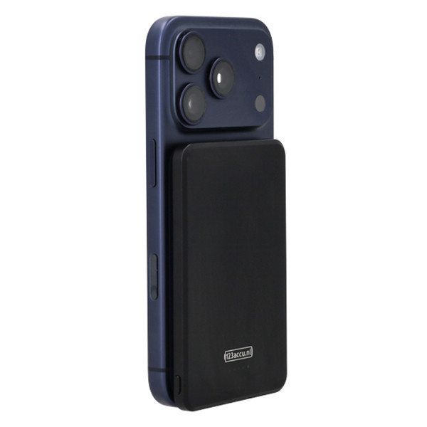 Ασύρματο Powerbank 123ink εξαιρετικά λεπτό μαύρο (20W, 5000 mAh) ADR00363 - 6