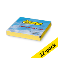 Αυτοκόλλητα Χαρτάκια 123ink Lined 100 Φύλλα 76 x 76 mm Yellow (10+2 ΔΩΡΟ) 300481