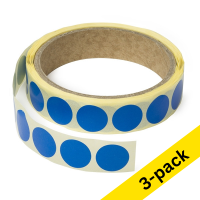 Αυτοκόλλητες Στρογγυλές Ετικέτες 123ink Ø 18 mm Blue 3 x 1.000 ετικέτες  035234