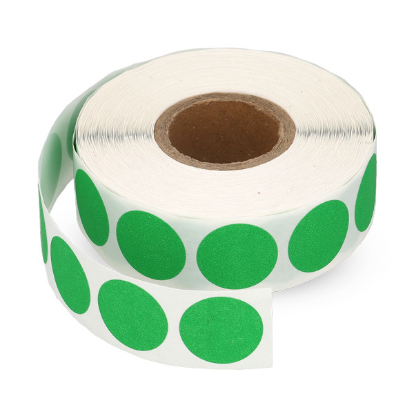 Αυτοκόλλητες Στρογγυλές Ετικέτες 123ink Ø 18 mm Green 1.000τμχ/ρολό 300798 - 1