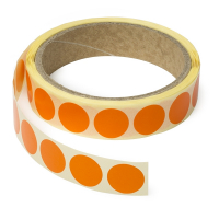 Αυτοκόλλητες Στρογγυλές Ετικέτες 123ink Ø 18 mm Orange 1.000 τμχ/ρολό 3173C 300803