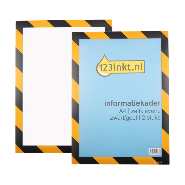 Αυτοκόλλητη Μαγνητική Κορνίζα 123ink A4 Black/Yellow 2Τεμ 301249 - 1
