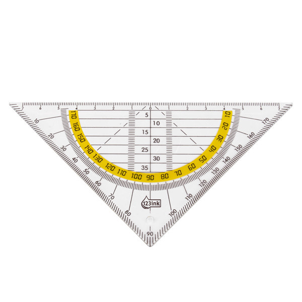 Γεωτρίγωνο - Μοιρογνωμόνιο 123ink (16cm) 301053 - 1