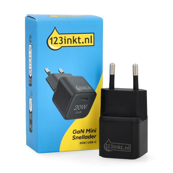 Γρήγορος φορτιστής USB-C 123ink 20W μαύρος 302914 - 4