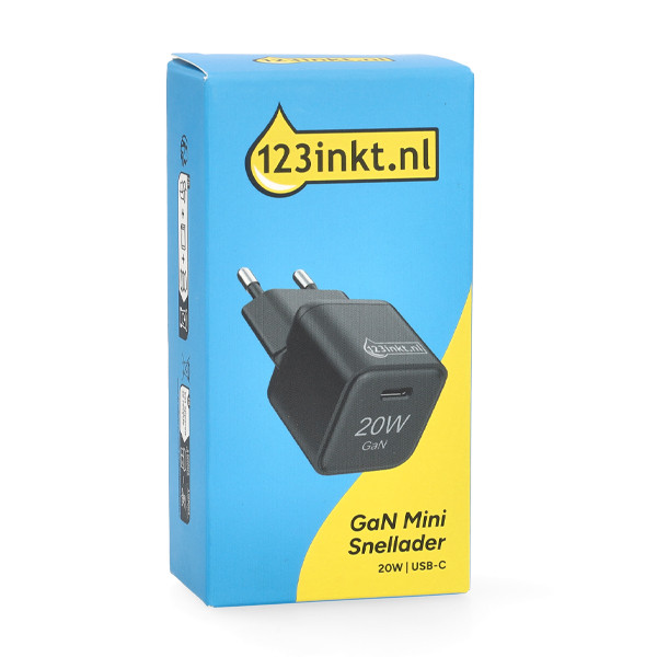Γρήγορος φορτιστής USB-C 123ink 20W μαύρος 302914 - 5