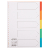 Διαχωριστικές Καρτέλες 123ink Χάρτινες Α4 Έγχρωμες 5 τμχ