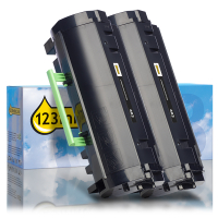 Διπλή συσκευασία μαύρου γραφίτη Lexmark 602 (60F2000) (123inkt μάρκας) 037335