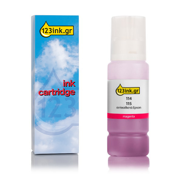 Δοχείο μελάνης Magenta Epson 114 (123ink) C13T07B340C 083597 - 1