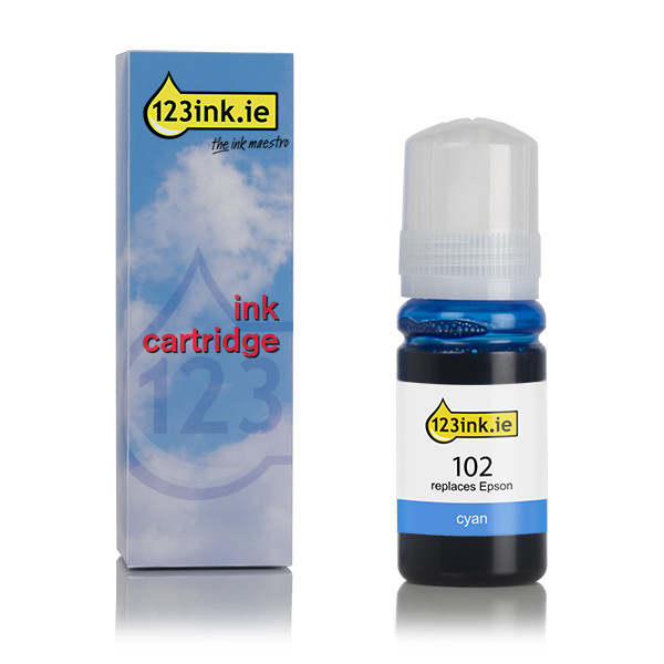 Δοχείο Cyan μελάνης Epson 102 (123ink) C13T03R240C 027173 - 1