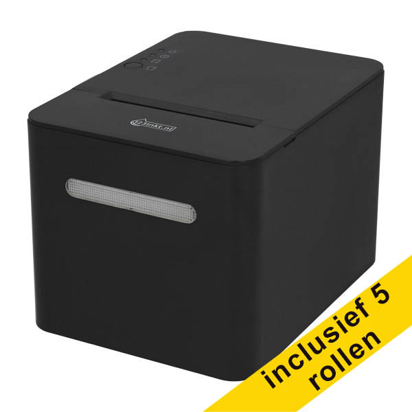 Εκτυπωτής Αποδείξεων RP-T100 123ink Black με 5 ρολά ταμειακής μηχανής 80x80x12 303239 - 1