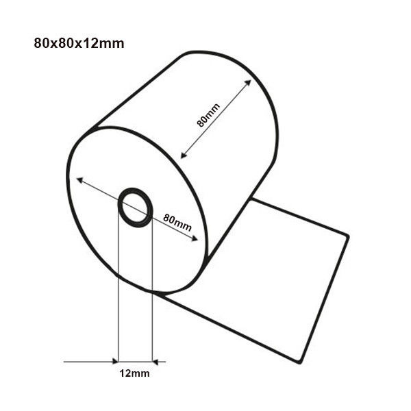 Εκτυπωτής αποδείξεων Epson TM-M30III μαύρος με Wi-Fi, Ethernet και Bluetooth σε πακέτο με ρολό ταμειακής μηχανής 123ink, θερμικός λευκός 80x80x12 (5 τεμάχια) 831988 - 5