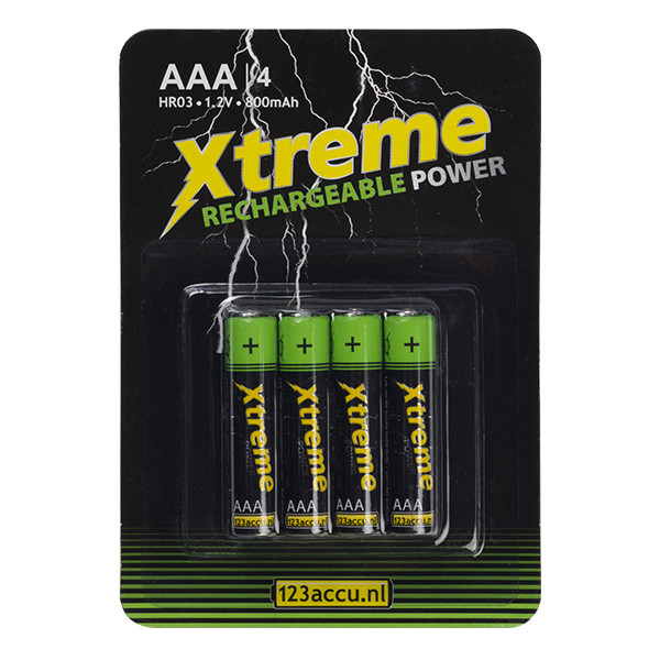 Επαναφορτιζόμενη Μπαταρία Xtreme Power  AAA (123ink) 4-pack AAA HR03 ADR00064 - 1