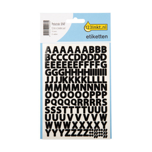 Ετικέτες AZ με μαύρο χρώμα 123ink 301497 - 1