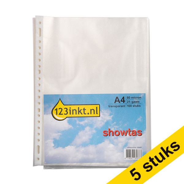 Ζελατίνα με Τρύπες 123ink Α4 80 micron (400 τεμάχια + 100 ΔΩΡΟ) 301213 - 1