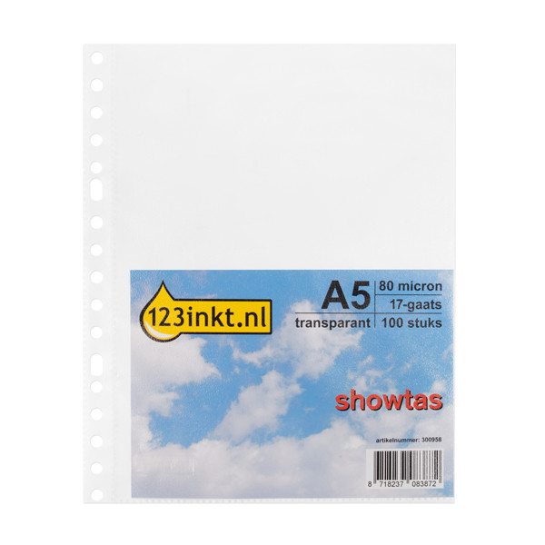 Ζελατίνα με Τρύπες 123ink Α5 80 micron 100 τεμάχια K-15025C 300958 - 1