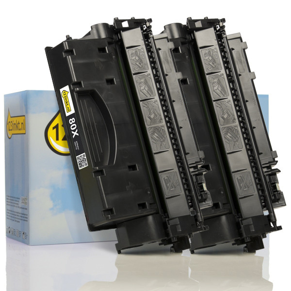 Η έκδοση 123ink! αντικαθιστά τον μαύρο toner υψηλής χωρητικότητας HP 80X (CF280X) (συσκευασία 2)  160726 - 1