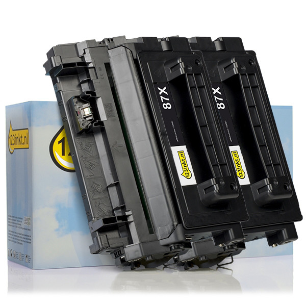 Η έκδοση 123ink! αντικαθιστά τον μαύρο toner υψηλής χωρητικότητας HP 87X (CF287X) (συσκευασία 2) CF287XC 160727 - 1