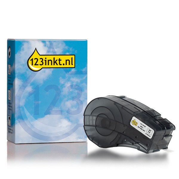 Η έκδοση 123ink αντικαθιστά την ταινία Brady M21-250-595-WT Vinyl Black on White 6,35mm x 6,40m 147737 - 1