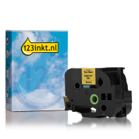 Η έκδοση 123ink αντικαθιστά την ταινία Brother TZe-FX661 8m x 36mm Black on Yellow 080835