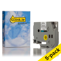 Η έκδοση 123ink αντικαθιστά τη Ταινία Brother TZe-135 8m x 12mm White on Clear 5-pack TZe135C 650630