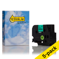 Η έκδοση 123ink αντικαθιστά τη Ταινία Brother TZe-751 8m x 24mm Black on Green 5-pack TZe751C 650686