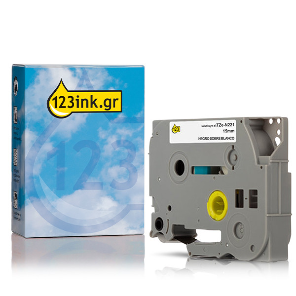 Η έκδοση 123ink αντικαθιστά τη Ταινία Brother TZe-N201  8m x 3,5 mm Black on White 080609 - 1