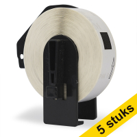 Η έκδοση 123ink αντικαθιστά τις Ετικέτες Brother DK-11203 17mm x 87mm Black on White 5-pack DK11203C 650558