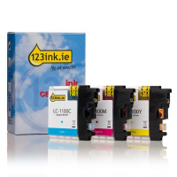 Η έκδοση 123ink αντικαθιστά το Μελάνι Brother LC-1100RBWBP C/M/Y 3-pack LC-1100RBWBPC LC1100RBWBPC 132134