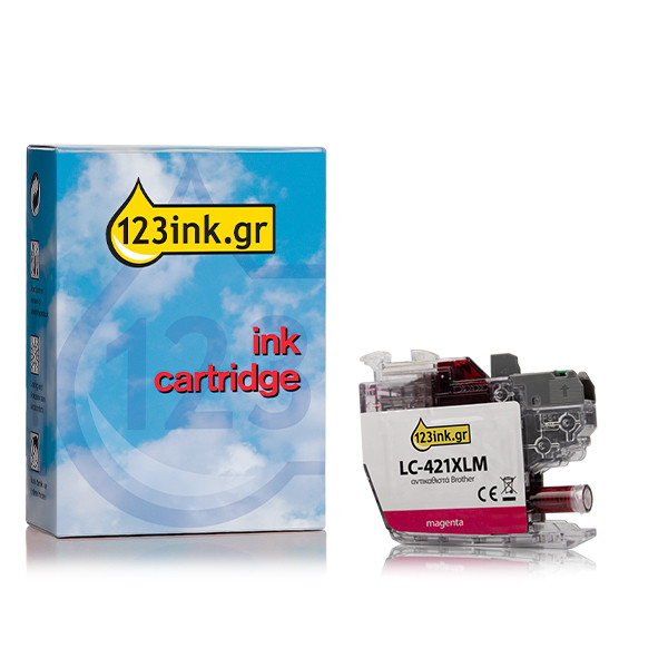 Η έκδοση 123ink αντικαθιστά το Μελάνι Brother LC-421XLM High Capacity Magenta LC-421XLMC 051299 - 1