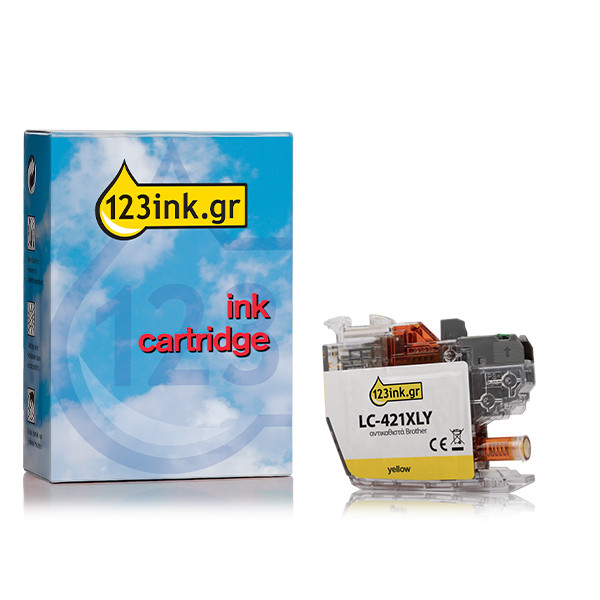 Η έκδοση 123ink αντικαθιστά το Μελάνι Brother LC-421XLY High Capacity Yellow LC-421XLYC 051301 - 1