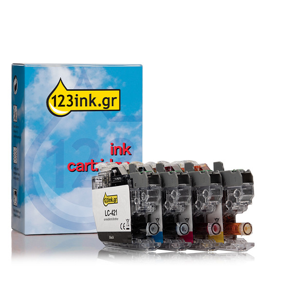 Η έκδοση 123ink αντικαθιστά το Μελάνι Brother LC-421 BK/C/M/Y 4-pack 160224 - 1