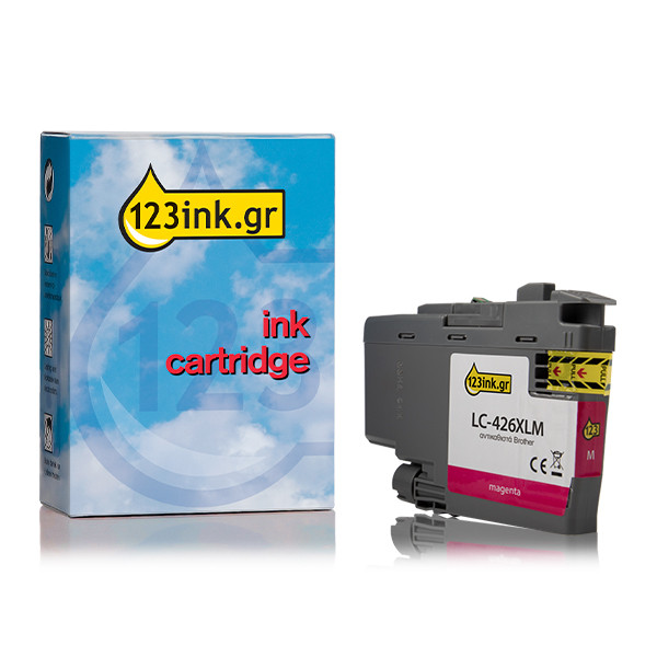Η έκδοση 123ink αντικαθιστά το Μελάνι Brother LC-426XLM High Capacity Magenta LC426XLMC 051279 - 1
