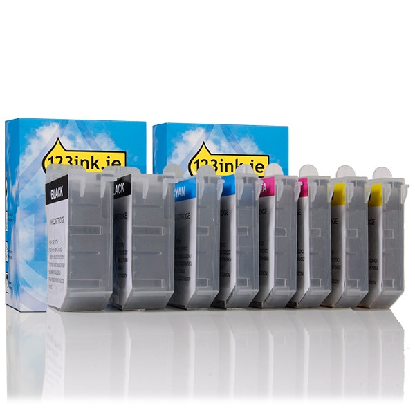 Η έκδοση 123ink αντικαθιστά το Μελάνι Brother LC-800 series 8-pack LC800BKC LC800CC LC800MC LC800YC 125700 - 1