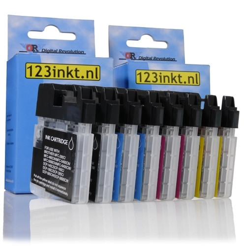 Η έκδοση 123ink αντικαθιστά το Μελάνι Brother LC1100VALBP BK/C/M/Y 8-pack 127208 - 1
