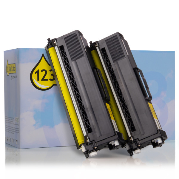 Η έκδοση 123ink αντικαθιστά το Toner Brother TN-329Y High Capacity Yellow 2-pack TN329YTWINC 132186 - 1