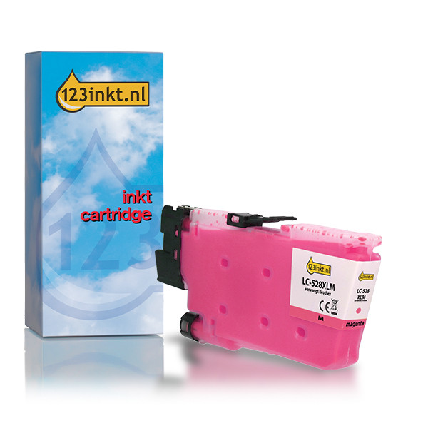 Η έκδοση 123ink αντικαθιστά το Μελάνι Brother LC-528XLM Ultra High Capacity Magenta 051577 - 1
