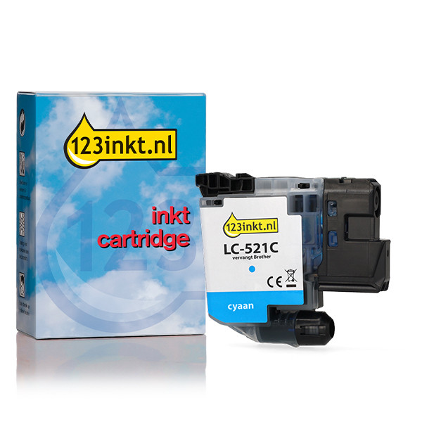 Η έκδοση 123ink αντικαθιστά το μελάνι Brother LC-521C Cyan 051473 - 1