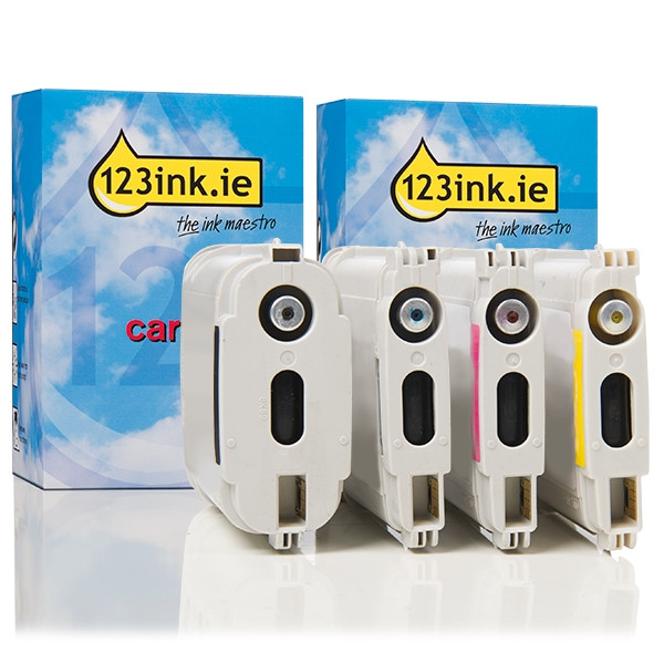 Η έκδοση 123ink αντικαθιστά το HP 10 BK + HP 82 C/M/Y 4-pack  160135 - 1