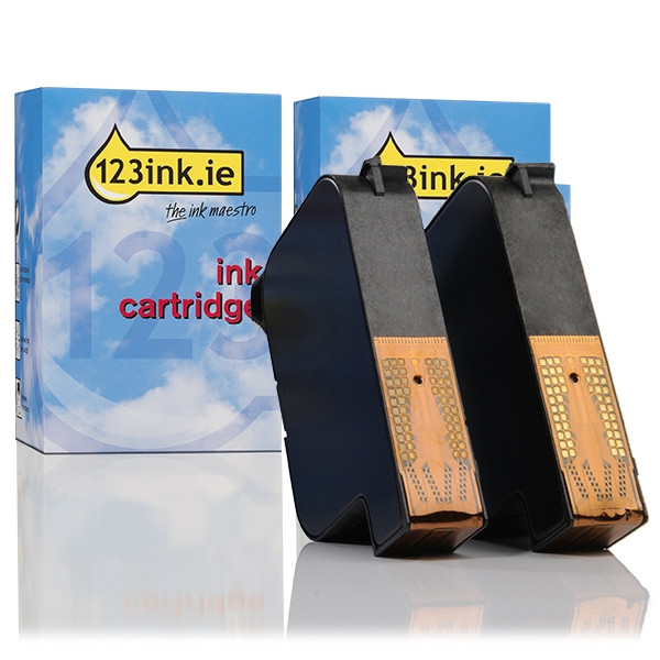 Η έκδοση 123ink αντικαθιστά το HP 15 (C6615D/DE) Black 2-pack C6615DEC 030332 - 1