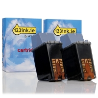 Η έκδοση 123ink αντικαθιστά το HP 20 (C6614D/DE) Black 2-pack C6614DEC 030322