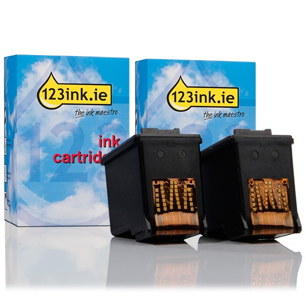 Η έκδοση 123ink αντικαθιστά το HP 27 (C8727A/AE) Black 2-pack C8727AEC 031282 - 1