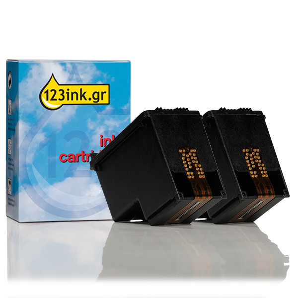 Η έκδοση 123ink αντικαθιστά το HP 301XL (D8J45AE) Black 2-pack D8J45AEC 044337 - 1