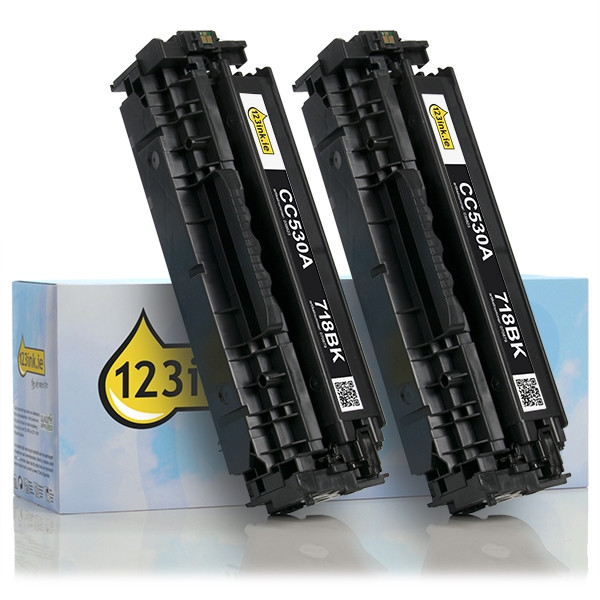 Η έκδοση 123ink αντικαθιστά το HP 304A (CC530AD) Black 2-pack CC530ADC 039861 - 1