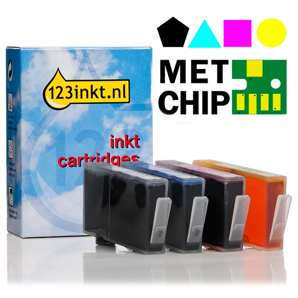 Η έκδοση 123ink αντικαθιστά το HP 364XL Black & Color Cyan/Magenta/Yellow 4-pack CZ676EEC 127314 - 1