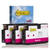 Η έκδοση 123ink αντικαθιστά το HP 711 (CZ135A) Magenta 3-pack 044207 - 1